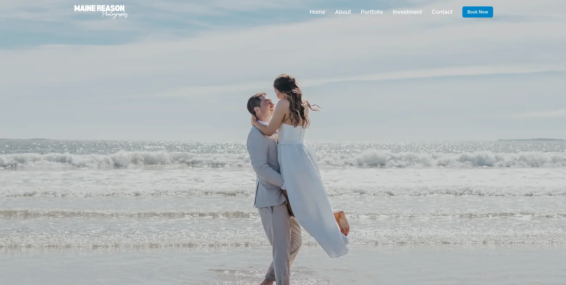 Maine Reason Photography website screenshot